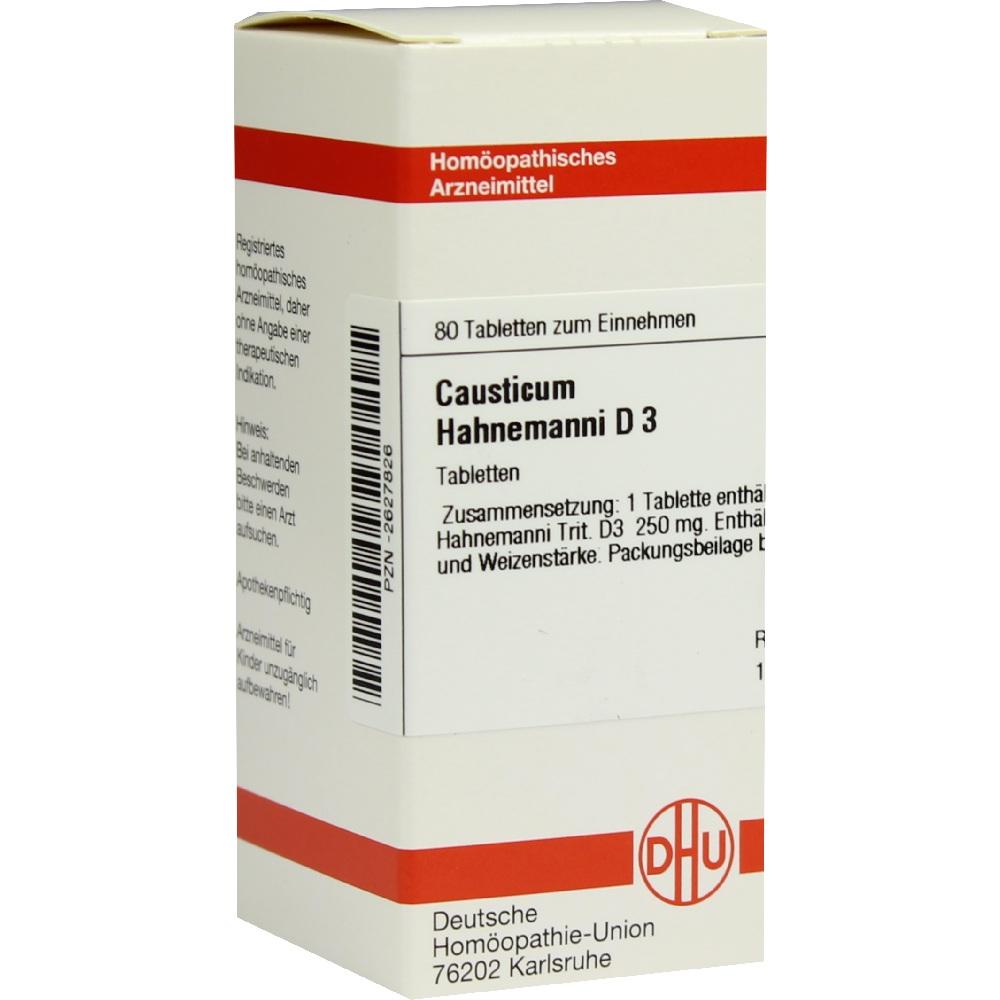 CAUSTICUM HAHNEMANNI D 3 Tabletten 80 St Tabletten