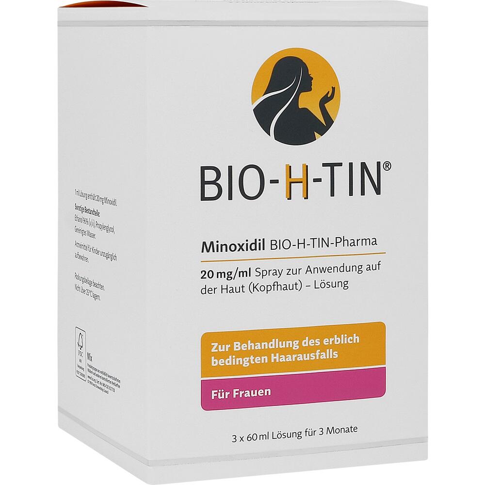 MINOXIDIL BIO-H-TIN Pharma FÜR FRAUEN 3 Monatspackung 3X60 ml Lösung