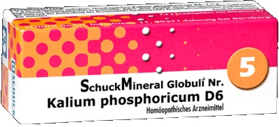 SCHUCKMINERAL Globuli 5 Kalium phosphoricum D6 7.5 g Globuli
