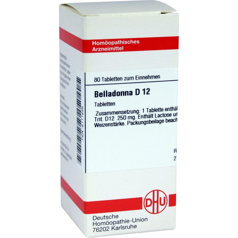 BELLADONNA D 12 Tabletten 80 St Tabletten