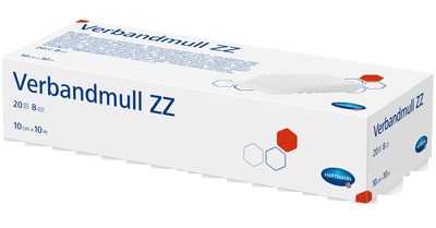 VERBANDMULL Hartmann 10 cmx10 m zickzack 1 St Verband