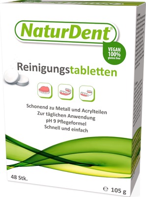 NATURDENT Reinigungstabletten 48 St Tabletten