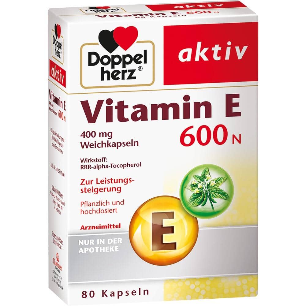 Doppelherz aktiv Vitamin E 600 N  80 St Weichkapseln