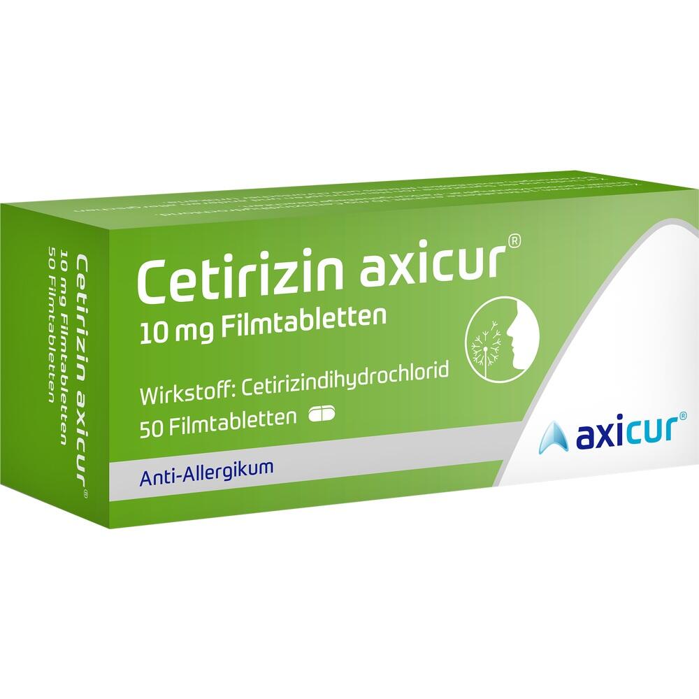 Cetirizin axicur 10 mg Filmtabletten 50 St Filmtabletten