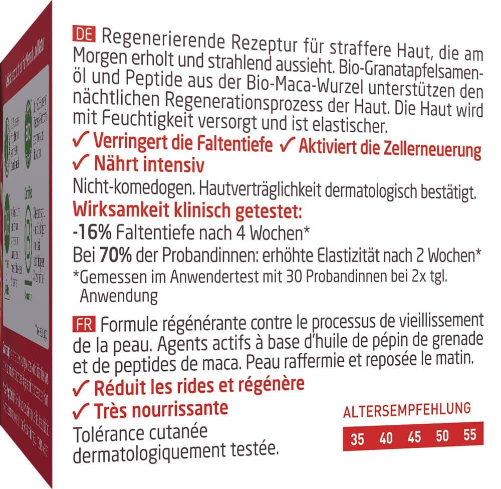 Weleda Straffende Nachtpflege Granatapfel & Maca-Peptide 40 ml Nachtcreme