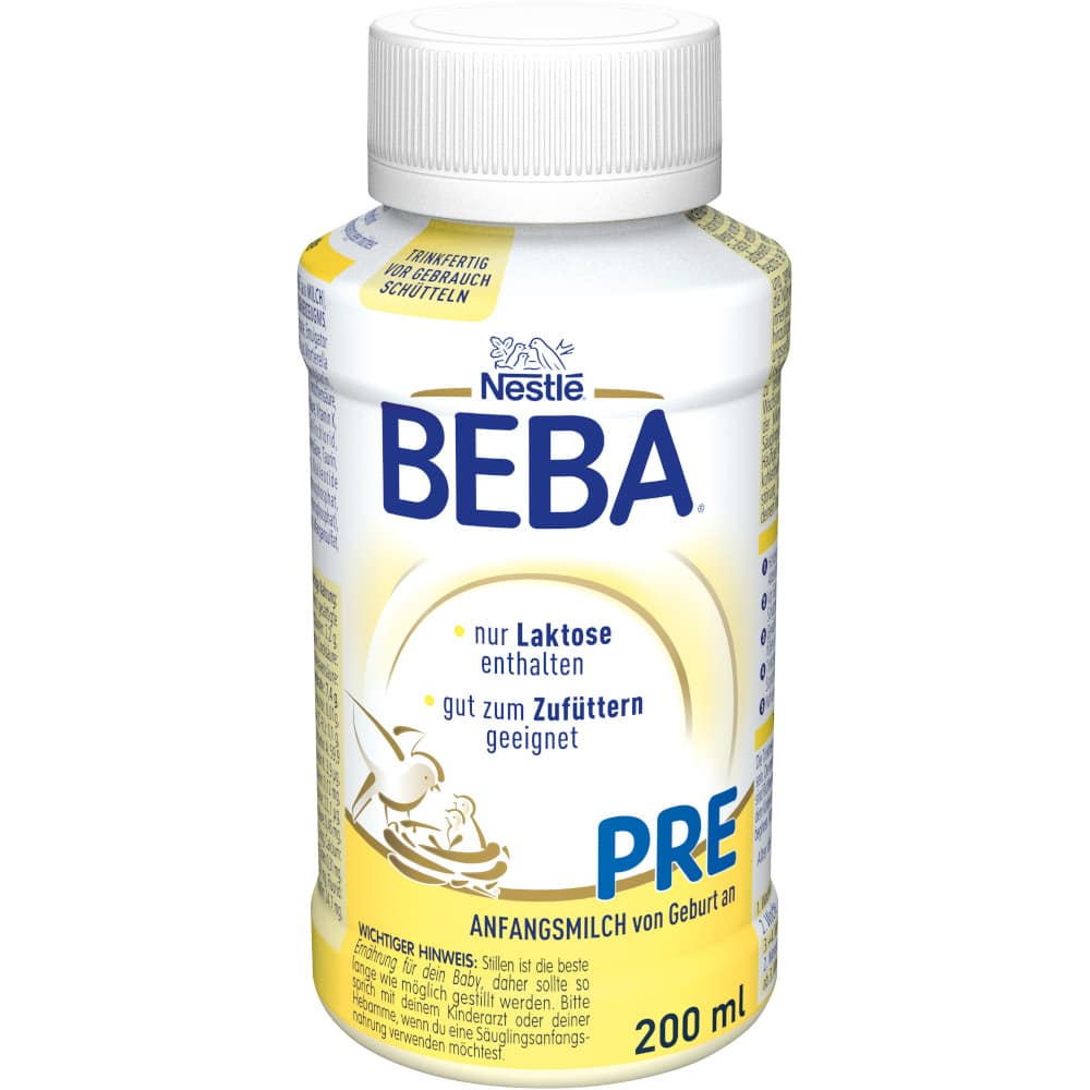 Nestle BEBA PRE ANFANGSMILCH 6X200 ml Flüssigkeit