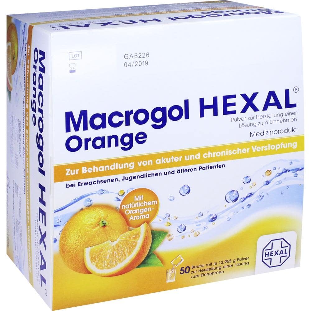 Macrogol HEXAL Orange 50 St Beutel