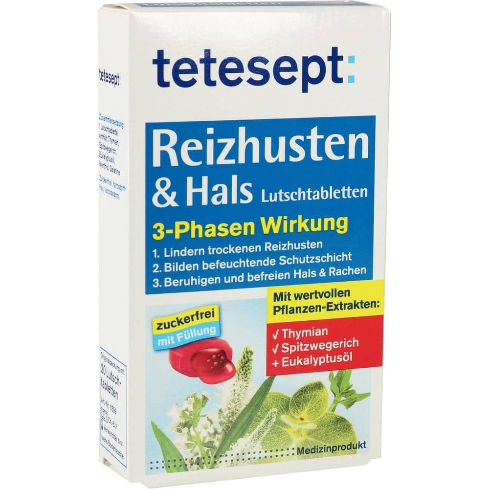 TETESEPT Reizhusten & Hals 20 St Lutschtabletten