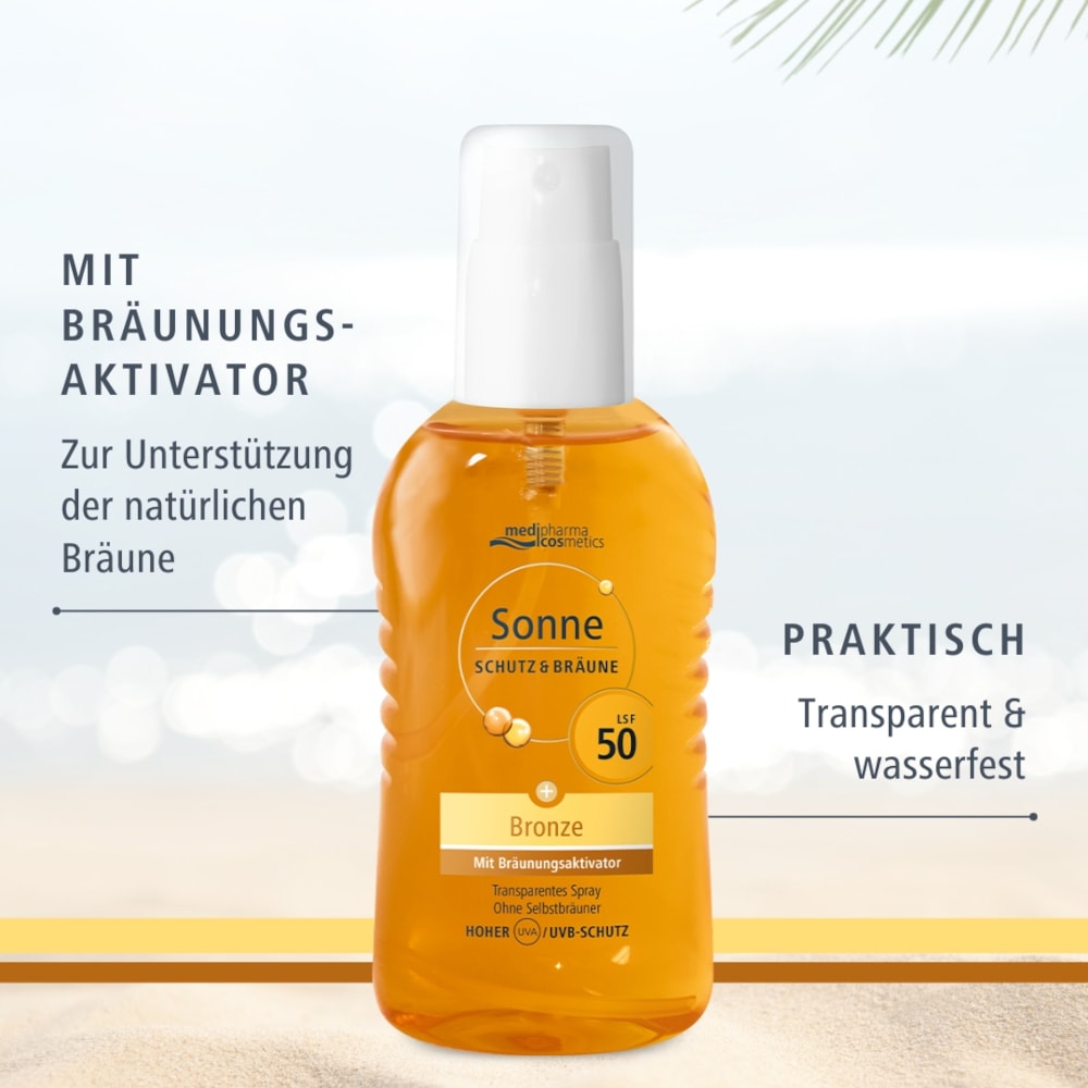 medipharma cosmetics Sonne SCHUTZ & BRÄUNE Bronze LSF 50 Spray 200 ml Spray