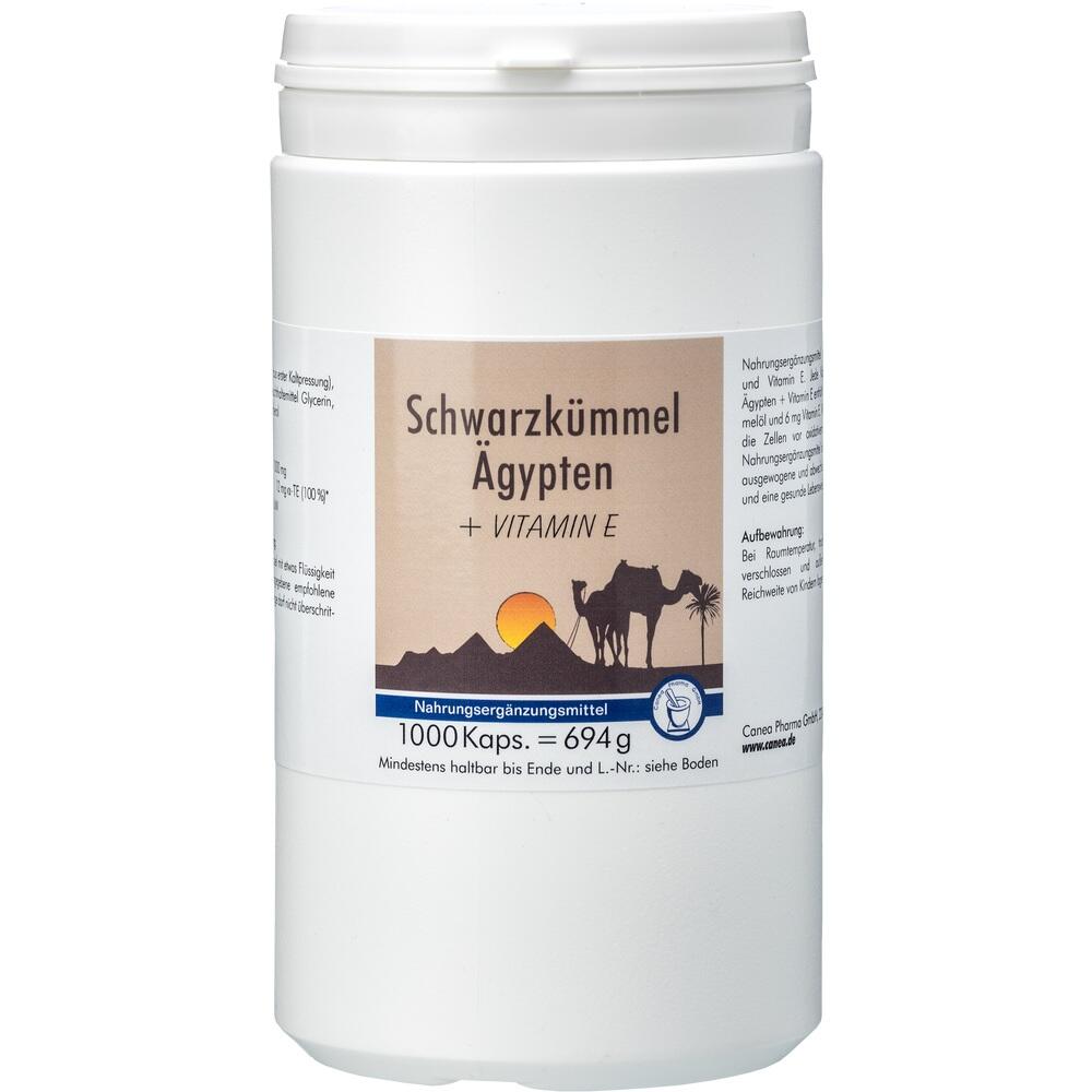 Schwarzkümmel Ägypten + Vitamin E 1000 St Kapseln
