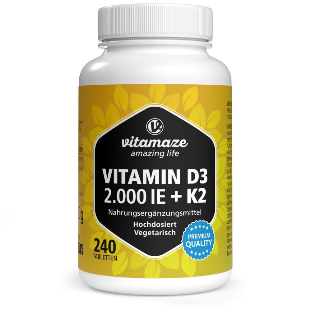 vitamaze VITAMIN D3 2.000 I.E. + K2 240 St Tabletten