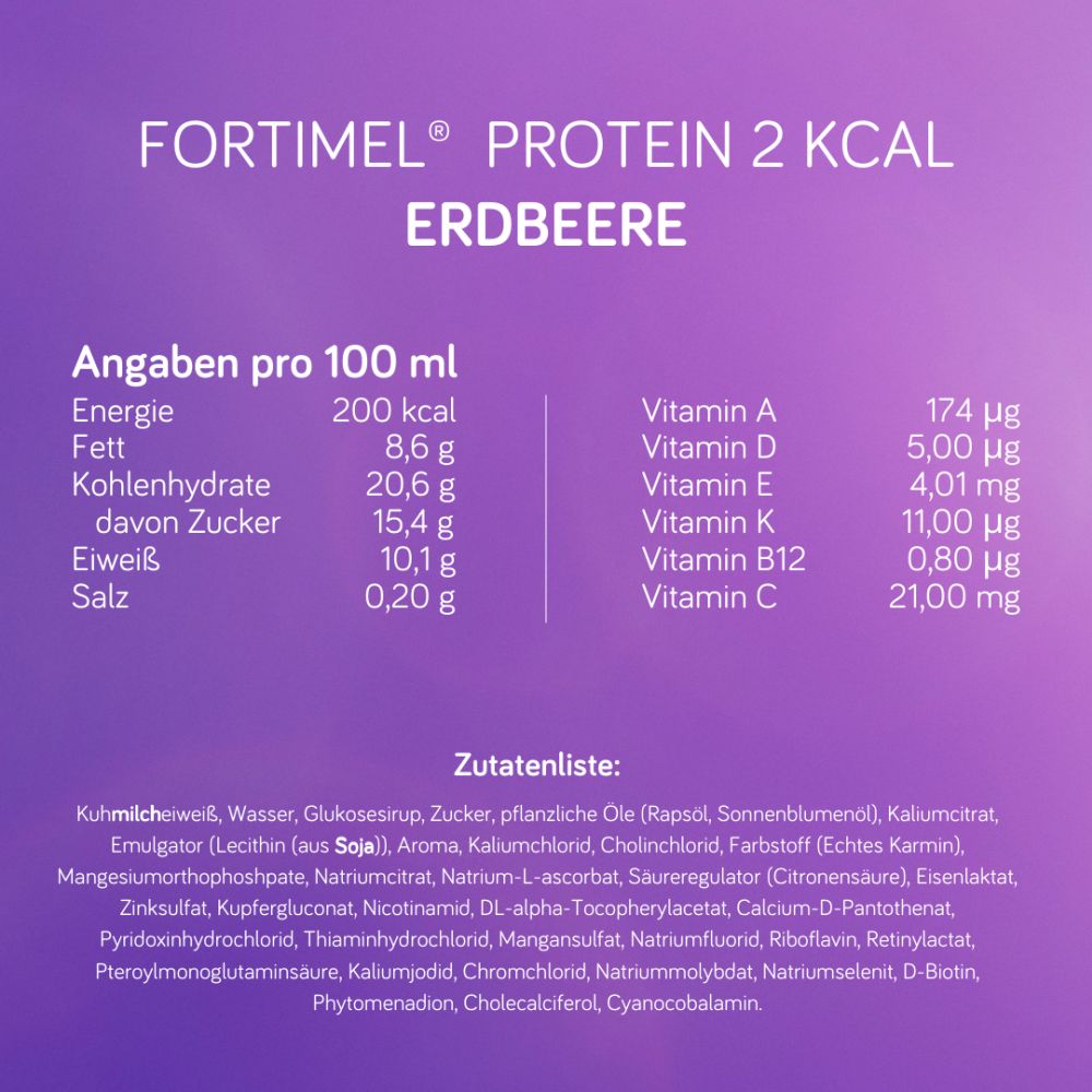 Fortimel Protein 2 kcal Mischkarton 32X200 ml Flüssigkeit