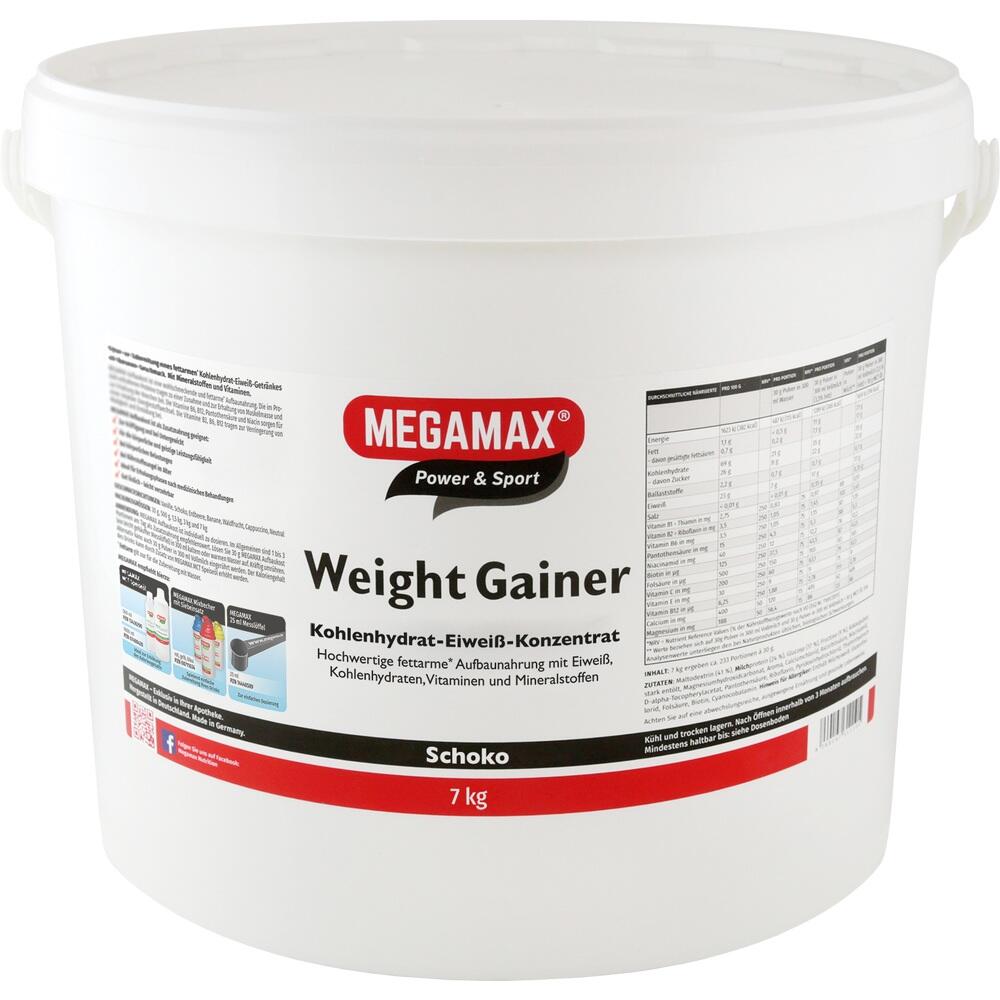 WEIGHT GAINER Megamax Schoko Pulver 7000 g Pulver