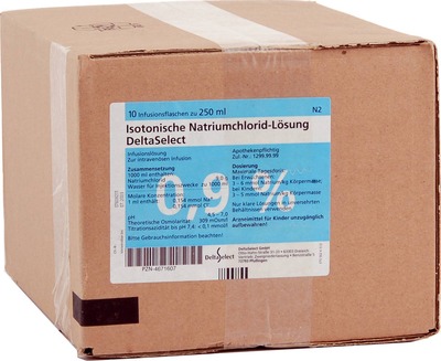 KOCHSALZLÖSUNG 0,9% Plastikfl. 10X250 ml Infusionslösung 10X250 ml