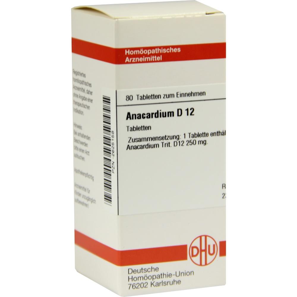 ANACARDIUM D 12 Tabletten 80 St Tabletten