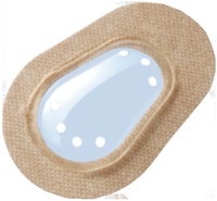 ORTOLUX Air Uhrglasverband small gelocht 1 St Verband