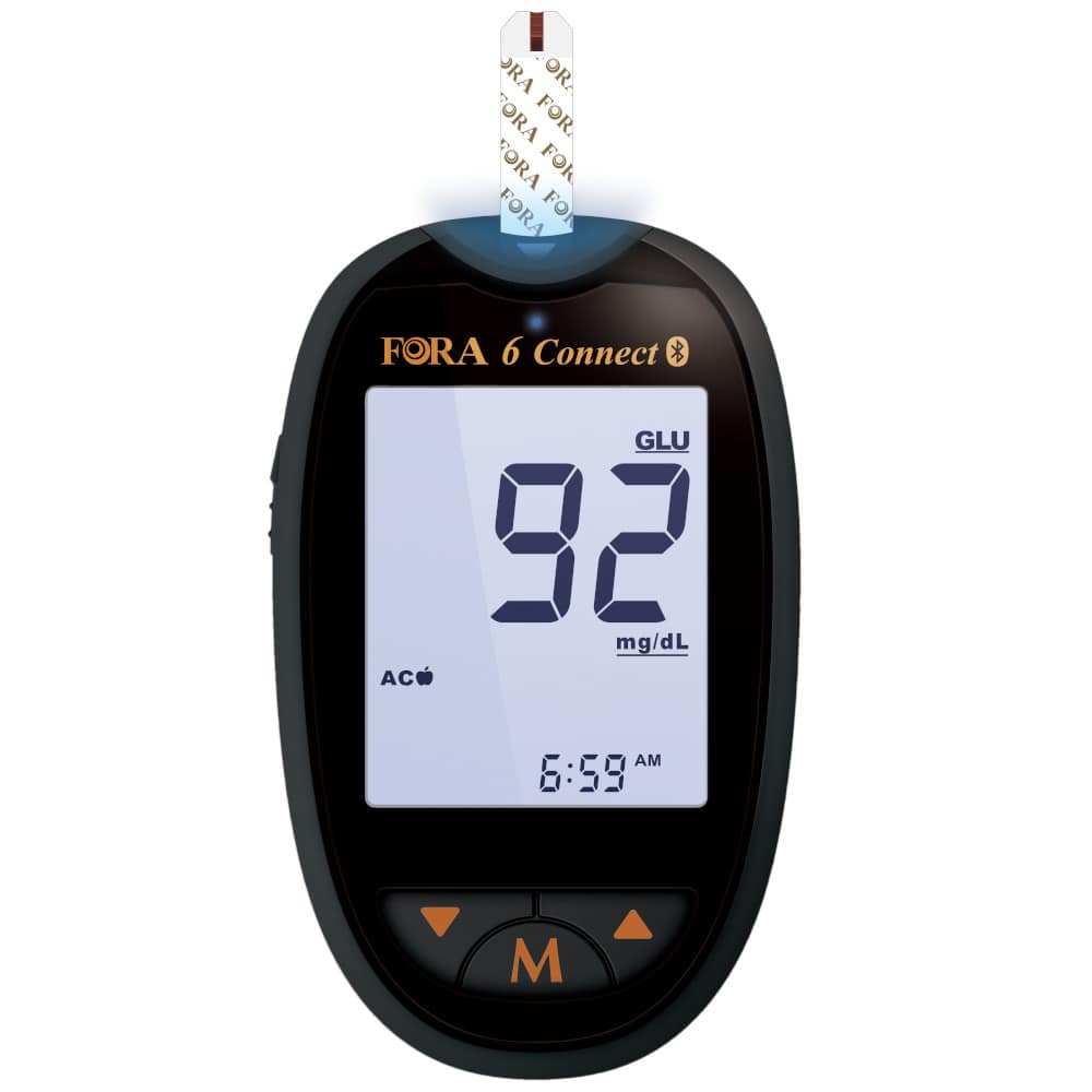 FORA 6 connect Blutzuckermessgerät mg/dl 1 St Kombipackung