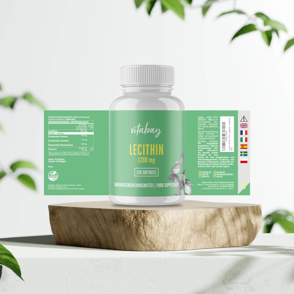 vitabay LECITHIN 1200µg 120 St Weichkapseln
