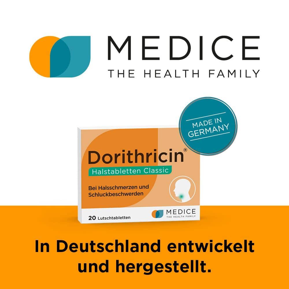 Dorithricin Classic Lutschtabletten bei Halsschmerzen  20 St Lutschtabletten