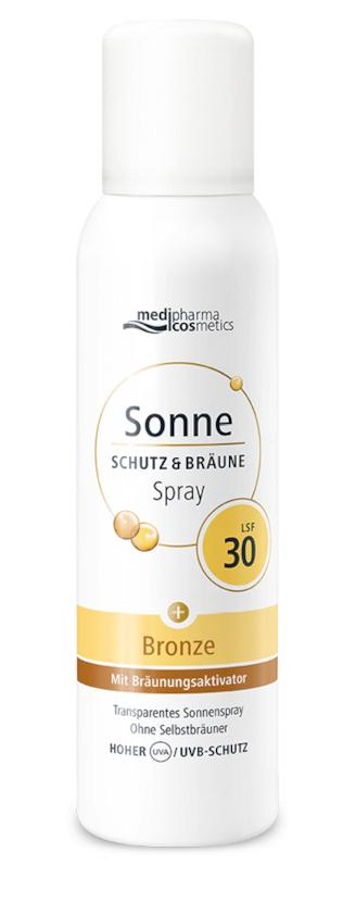 medipharma cosmetics Sonne SCHUTZ & BRÄUNE LSF 30 Aerosol-Spray 150 ml Spray