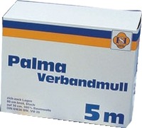 PALMA Verbandmull 80 cm 5 m zickzack Lagen 1 St