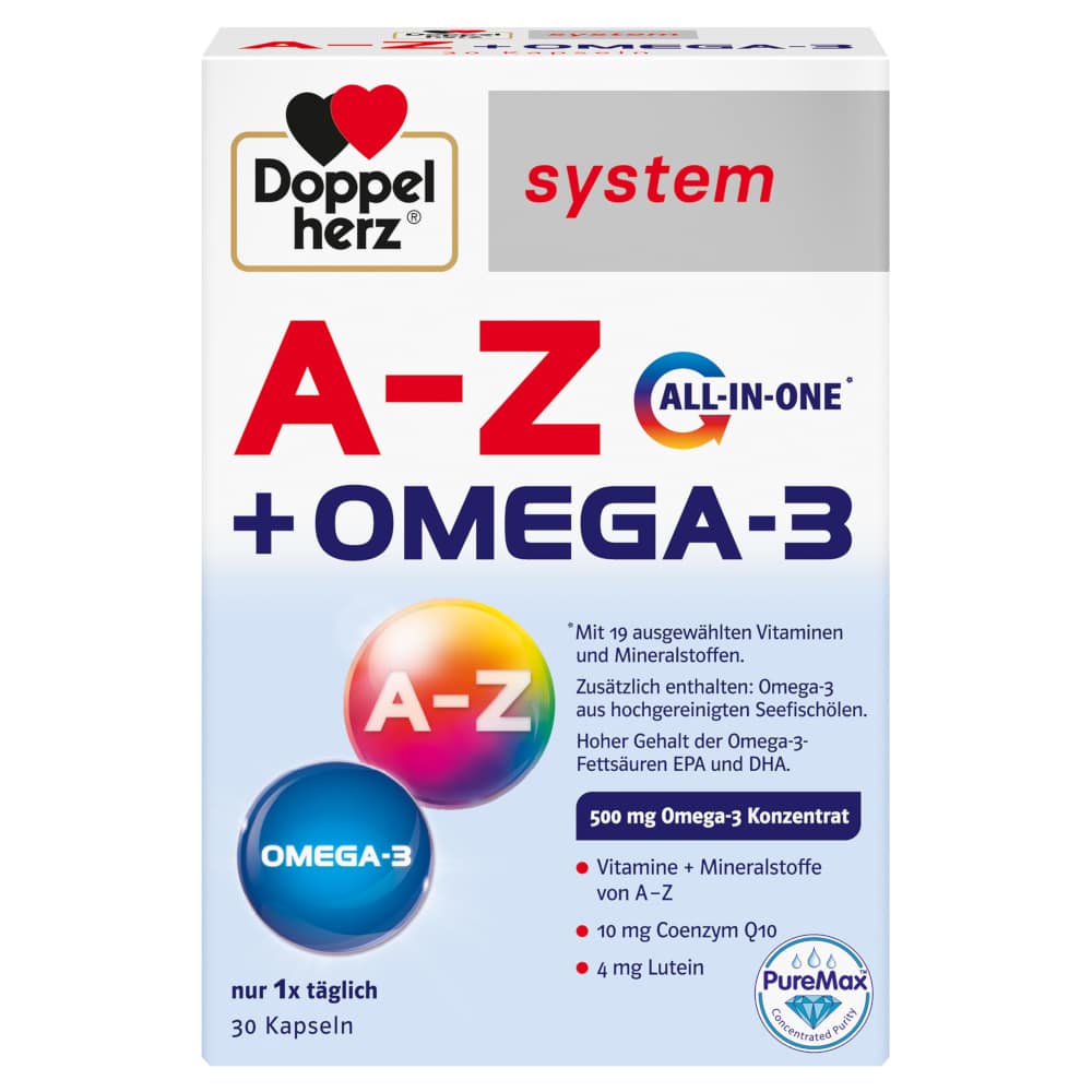Doppelherz system A-Z + OMEGA-3 ALL IN ONE 30 St Kapseln