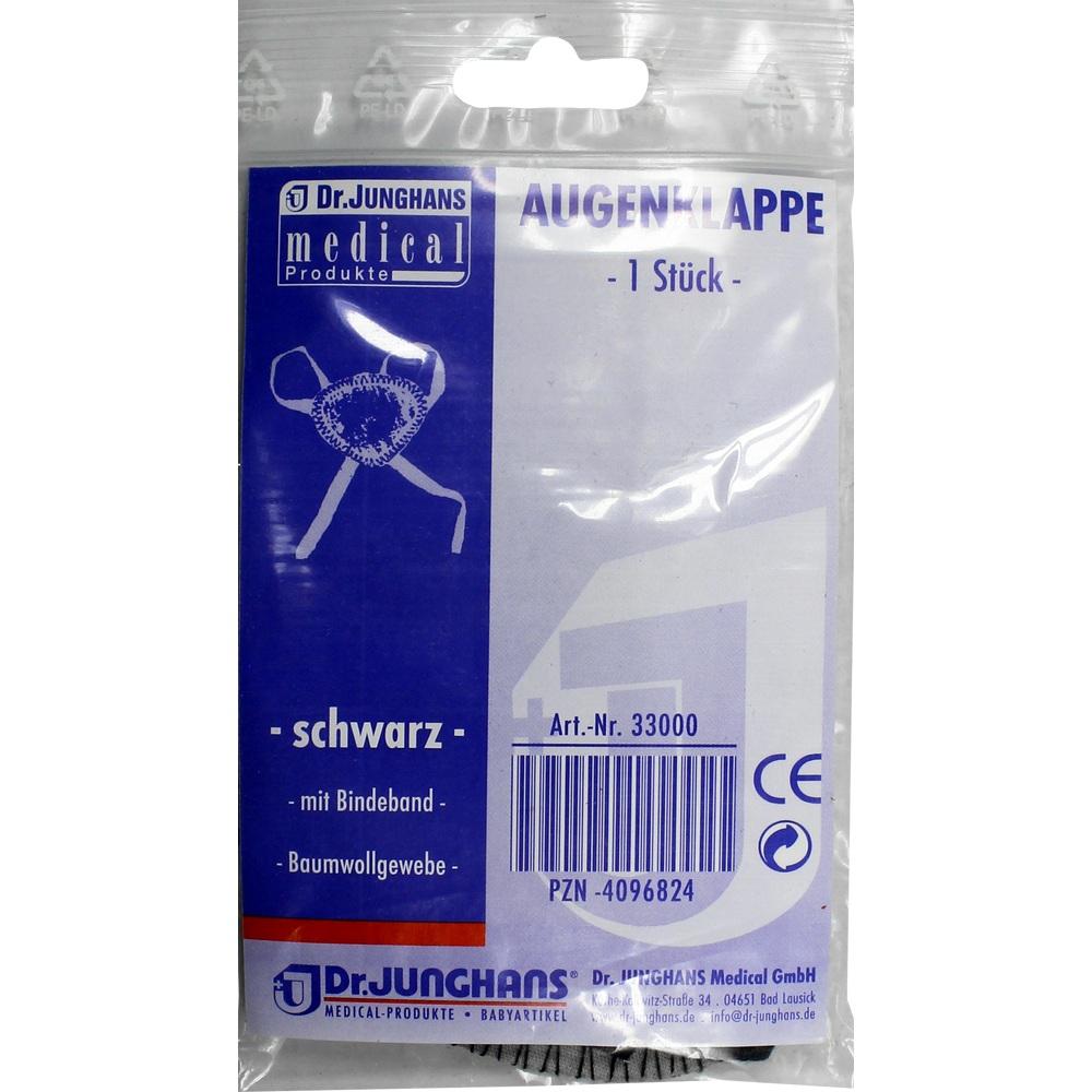 AUGENKLAPPE mit Bindeband schwarz 33000 1 St