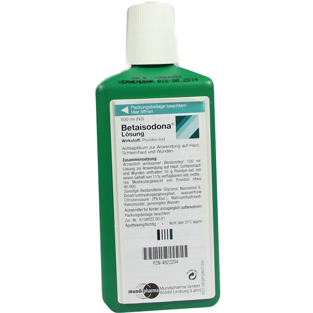Betaisodona Lösung 500 ml Lösung