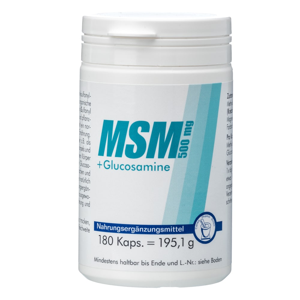 MSM 500 mg+Glucosamine Kapseln 180 St Kapseln