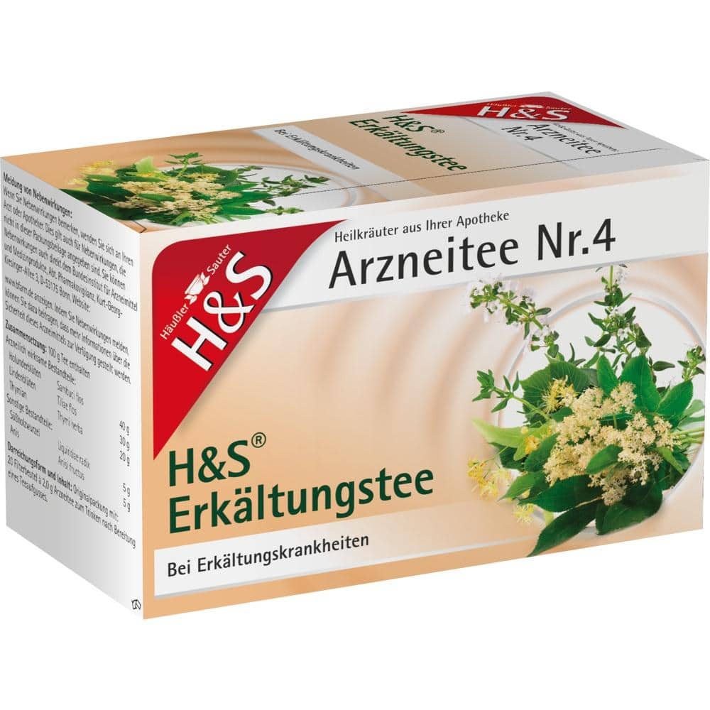 H&S Arzneitee Erkältungstee 20X2.0 g Filterbeutel