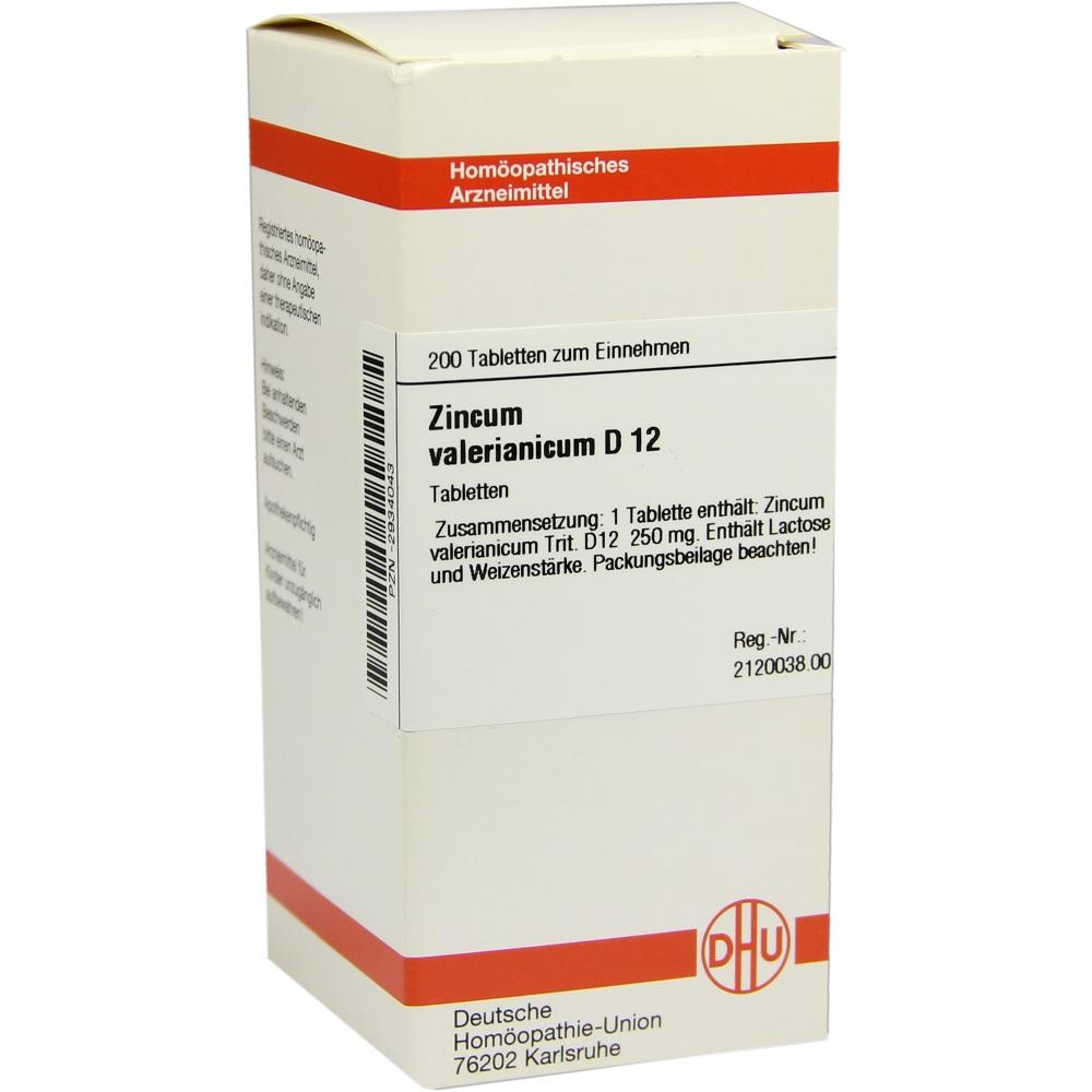 ZINCUM VALERIANICUM D 12 Tabletten 200 St Tabletten