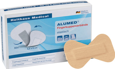 FINGERKUPPENVERBAND Alumed 4,5x8 cm 50 St Pflaster
