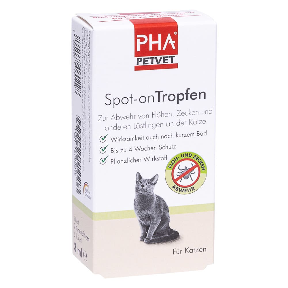 PHA Spot-on Tropfen für Katzen 2X1.5 ml Tropfen