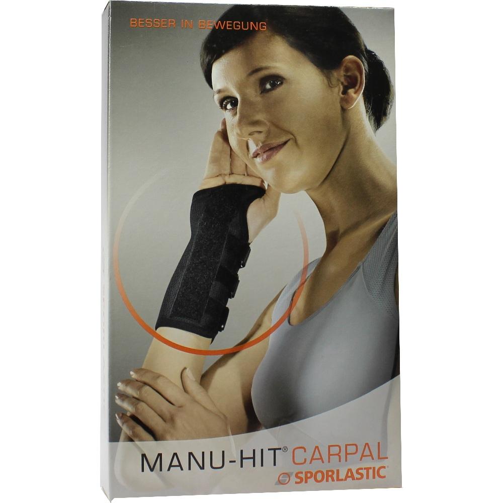 MANU-HIT CARPAL Orthese links Gr.M schwarz 07233 1 St Bandage