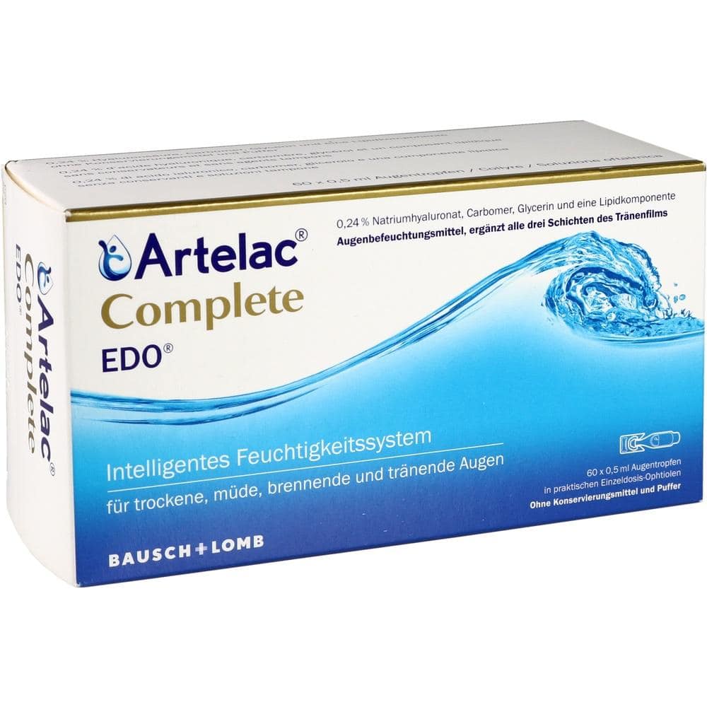 Artelac Complete EDO Augentropfen für trockene Augen 60X0.5 ml Augentropfen