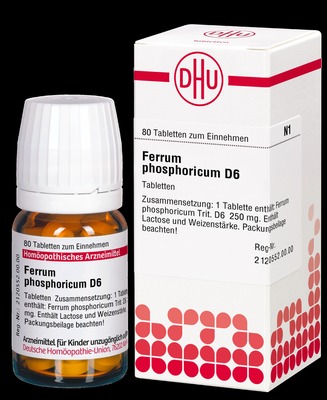 FERRUM PHOSPHORICUM D 6 Tabletten 80 St Tabletten