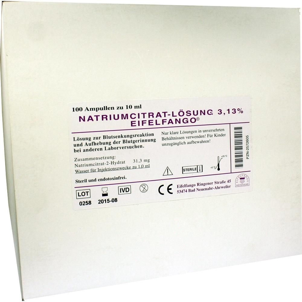 NATRIUM CITRICUM 3,13% Ampullen 100X10 ml Ampullen