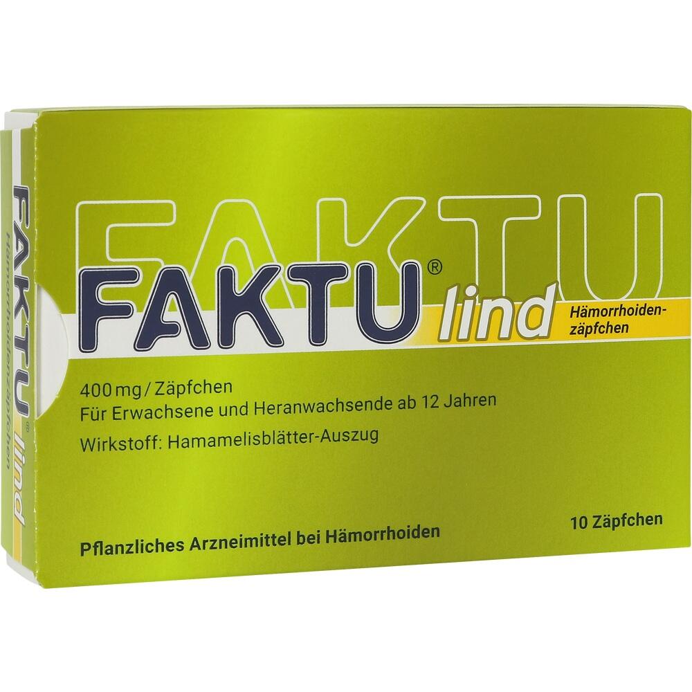 FAKTU lind Hämorrhoidenzäpfchen 10 St Suppositorien