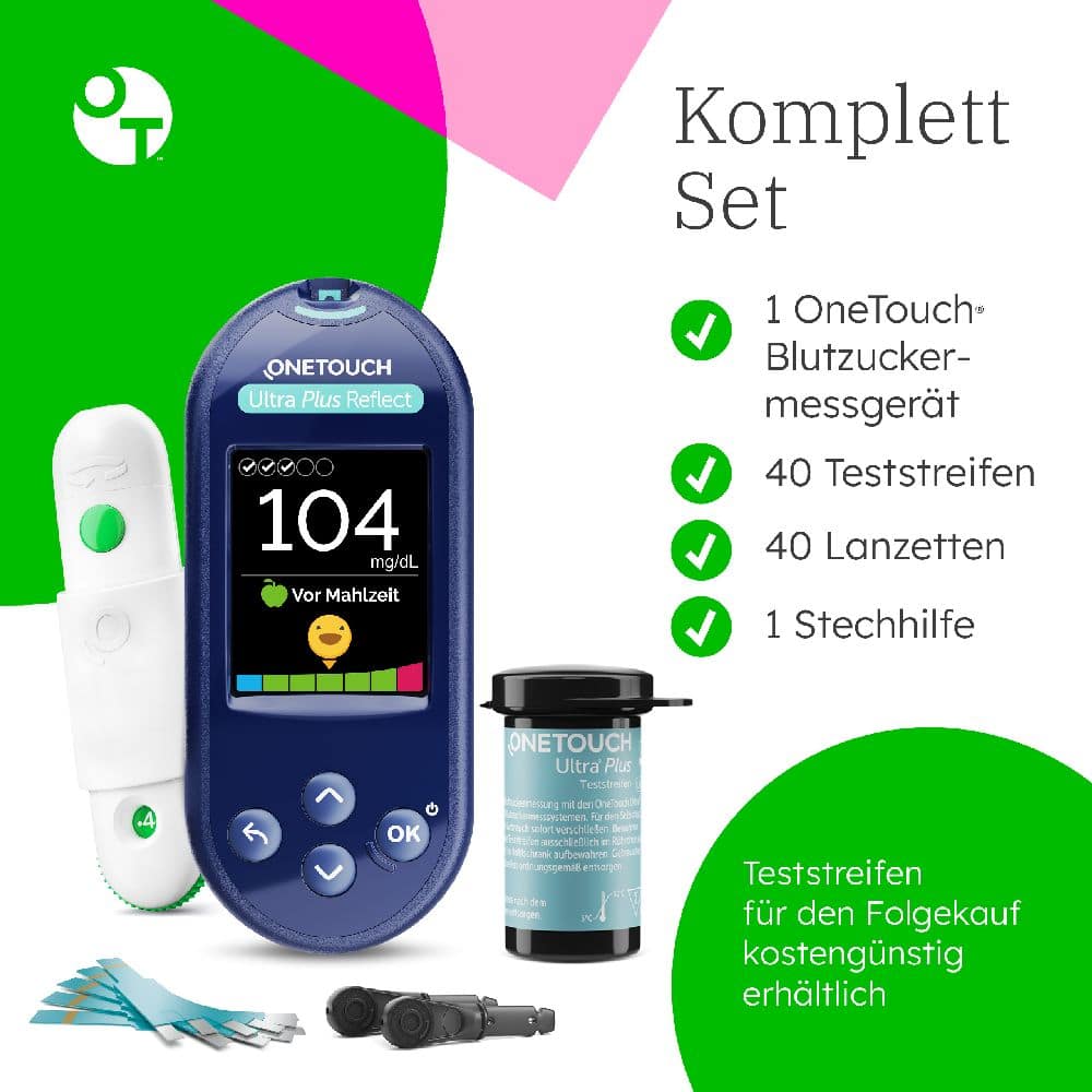 ONETOUCH Ultra Plus Reflect Plus Diabetes Start-Set mg/dL 1 Sparset
