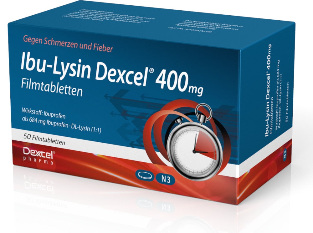 Ibu-Lysin Dexcel 400 mg 50 St Filmtabletten