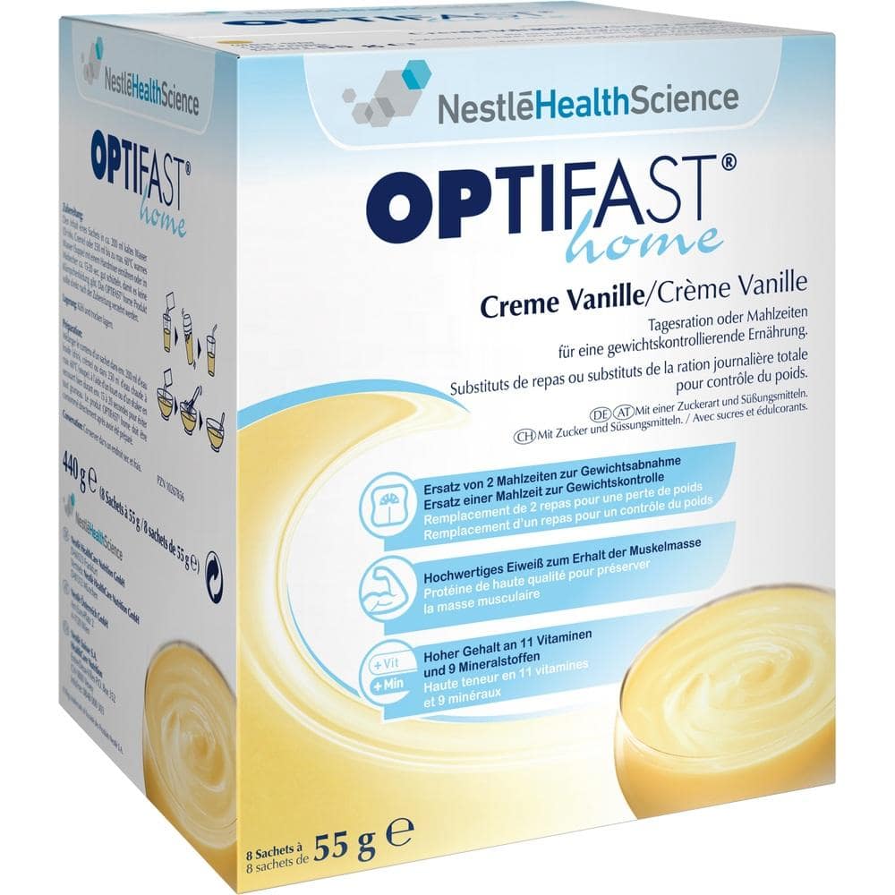 OPTIFAST CREME Vanille GESCHMACK 8X55 g Pulver