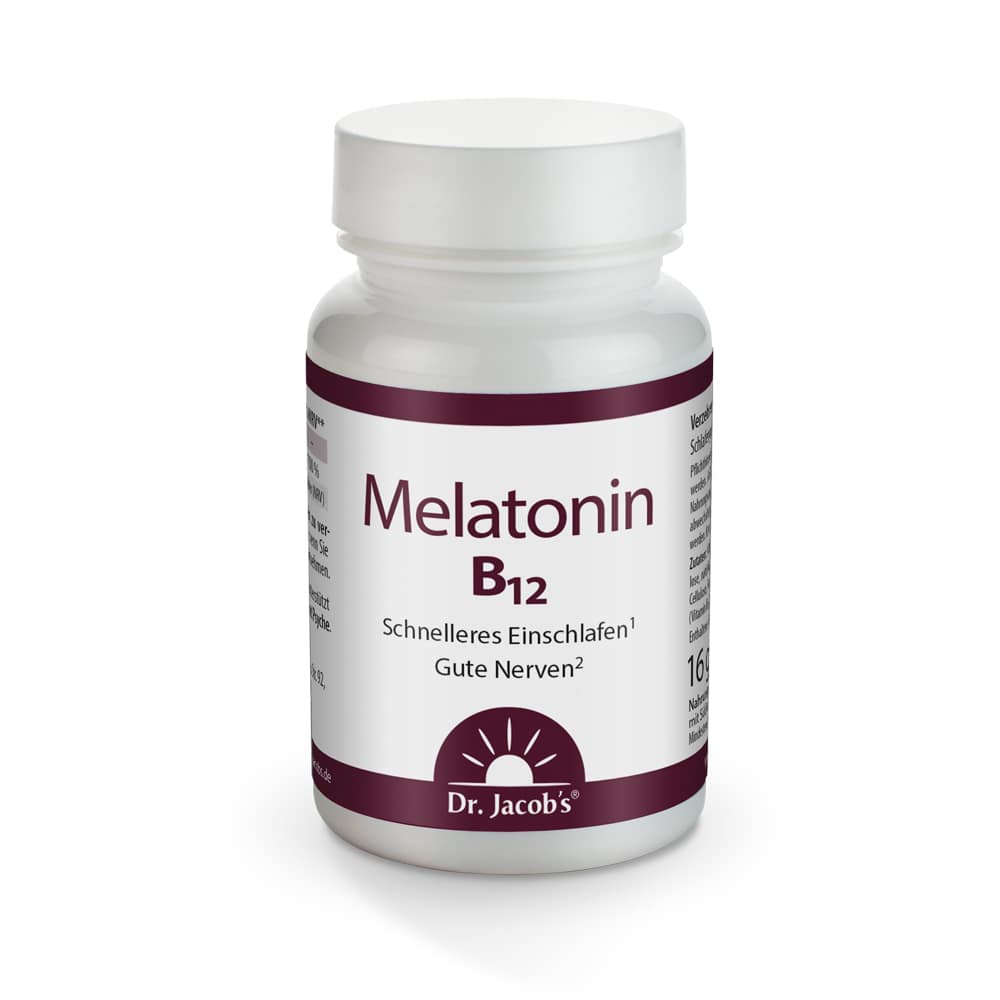 Dr. Jacob's Melatonin B12 60 Lutschtabletten 1 mg vegan