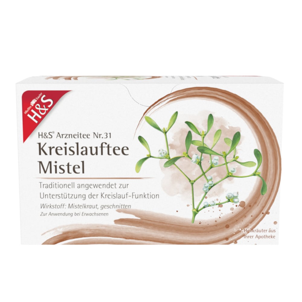 H&S Arzneitee Kreislauftee Mistel 20X2.0 g Filterbeutel