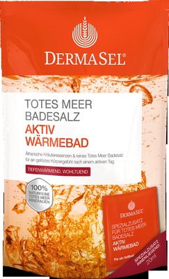 DERMASEL Totes Meer Badesalz+Aktiv Wärmebad 1 Packung Kombipackung