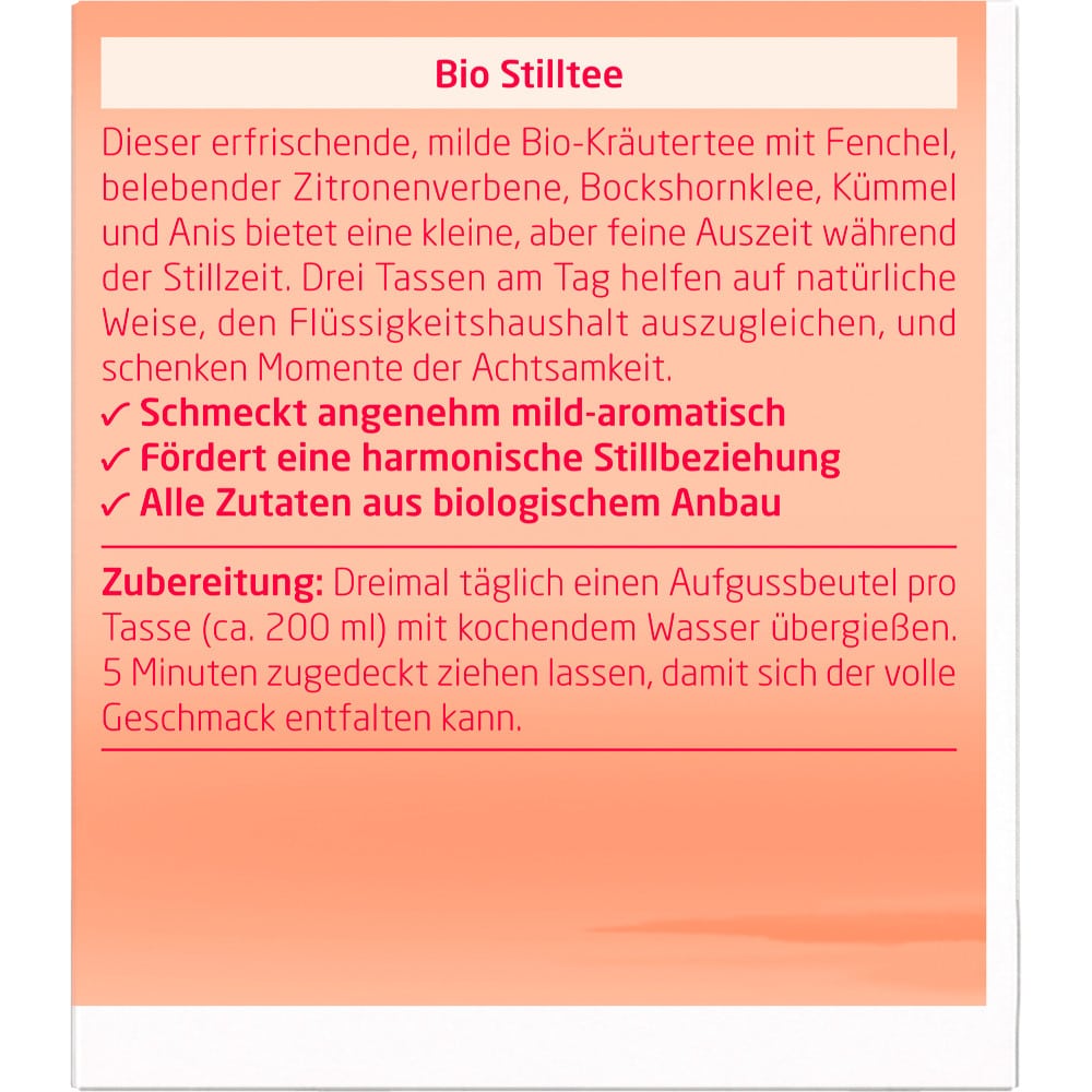 Weleda Bio Stilltee 20X2 g Filterbeutel