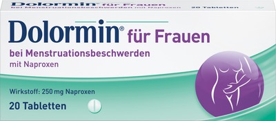 Dolormin für Frauen bei Regelschmerzen mit Naproxen