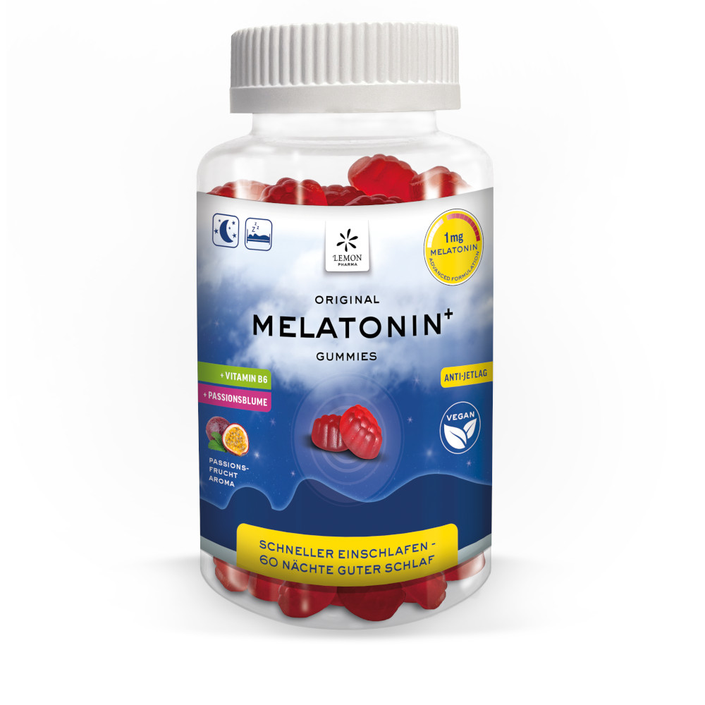 ORIGINAL MELATONIN VEGAN GUMMIS 60 St Lutschpastillen