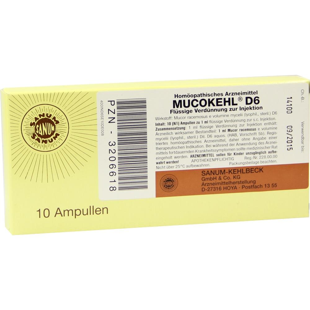 MUCOKEHL Ampullen D 6 10X1 ml Ampullen
