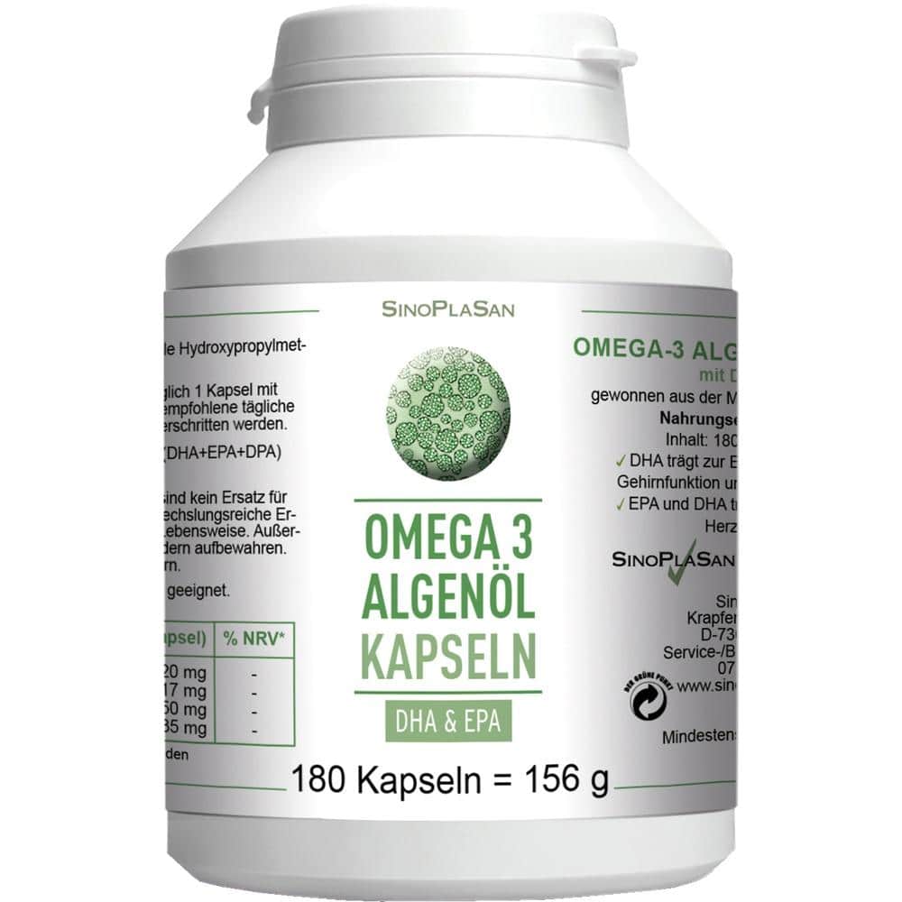 Omega 3 Algenöl Kapseln DHA+EPA 180 St Kapseln