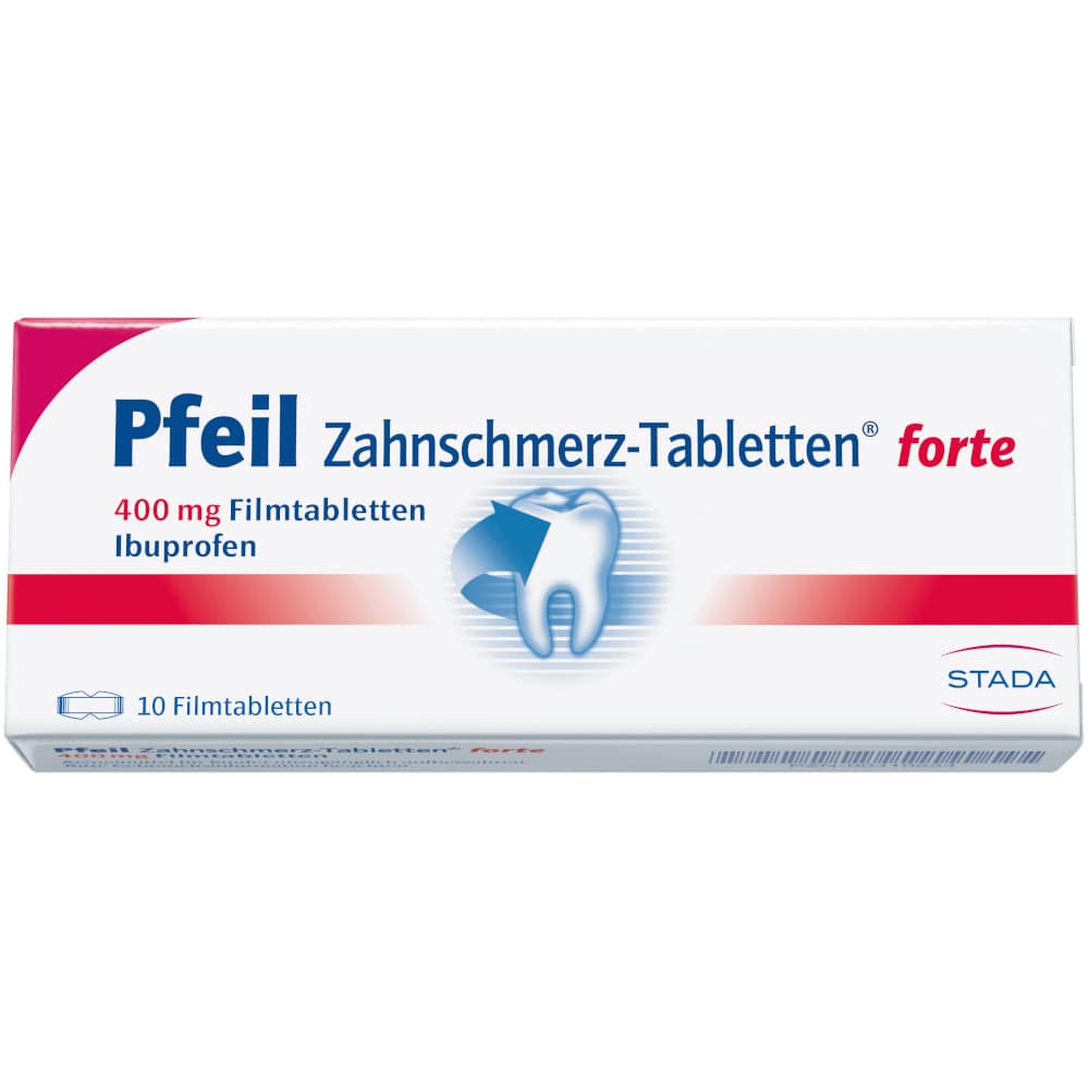 Pfeil Zahnschmerz-Tabletten forte 400mg 10 St Filmtabletten